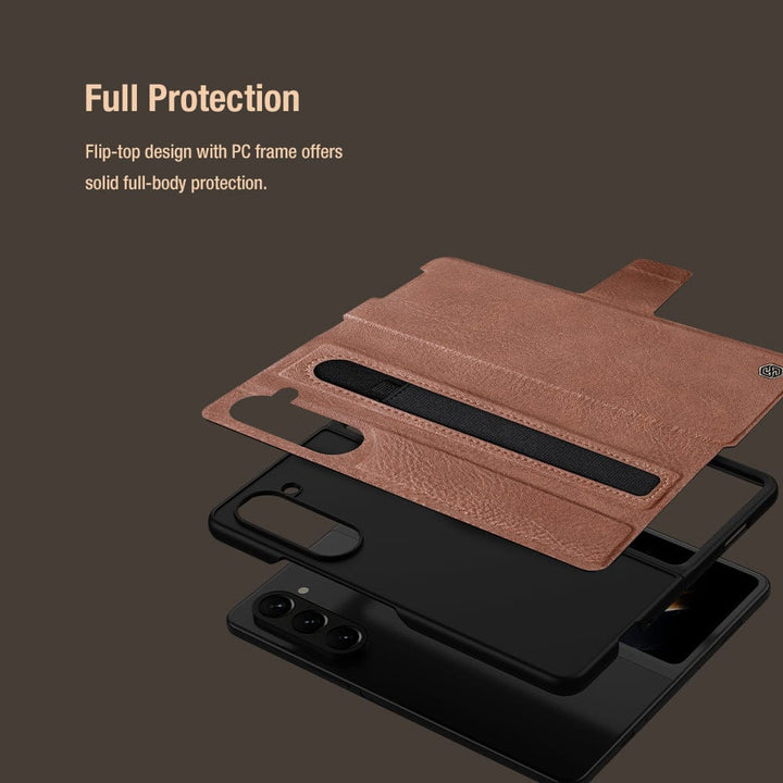 FRATO Fold 5 Collection Samsung Galaxy Z Fold 5 Nillkin Aoge Leather Cover Case Cover