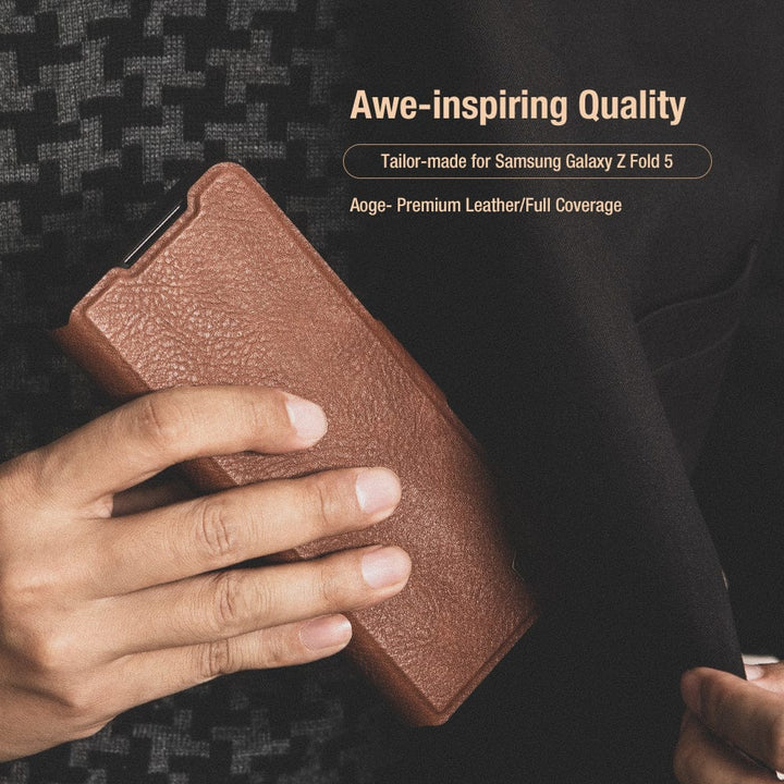 FRATO Fold 5 Collection Samsung Galaxy Z Fold 5 Nillkin Aoge Leather Cover Case Cover