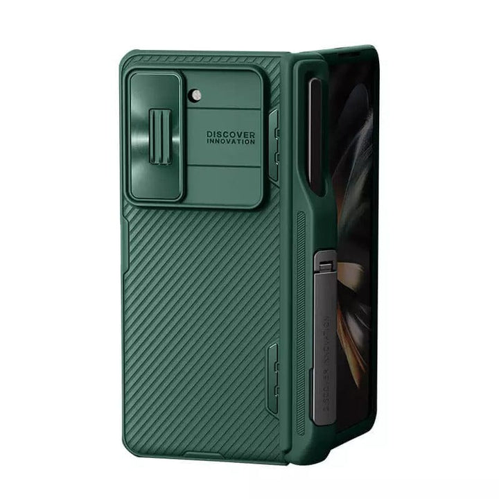 FRATO Fold 5 Collection Samsung Galaxy Z Fold 5 Nillkin Camshield Camera Protective Case With S Pen Holder Green