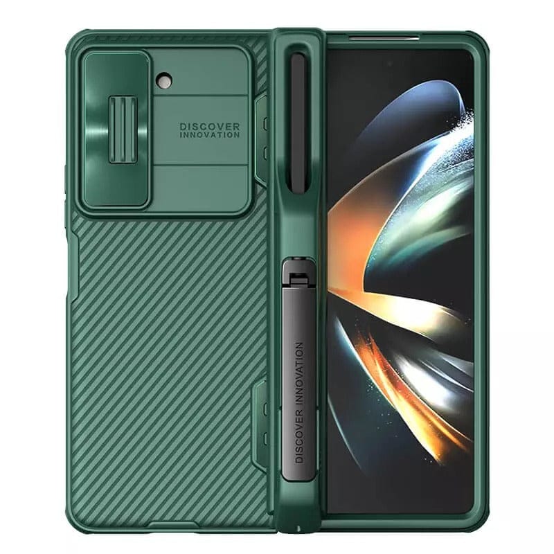 FRATO Fold 5 Collection Samsung Galaxy Z Fold 5 Nillkin Camshield Camera Protective Case With S Pen Holder Green
