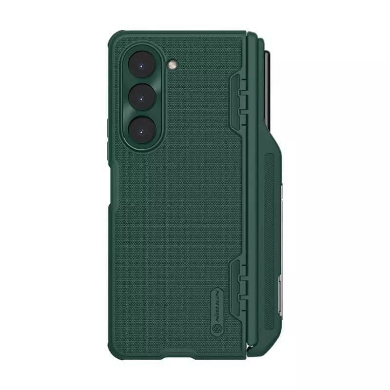 FRATO Fold 5 Collection Samsung Galaxy Z Fold 5 Nillkin Frost Shield With Stand and S Pen Slot Case Cover GREEN
