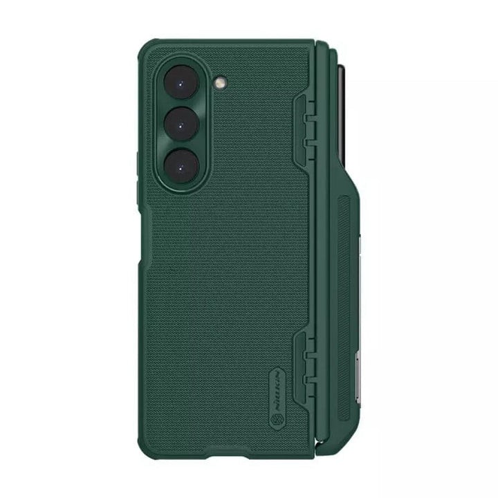 FRATO Fold 5 Collection Samsung Galaxy Z Fold 5 Nillkin Frost Shield With Stand and S Pen Slot Case Cover GREEN