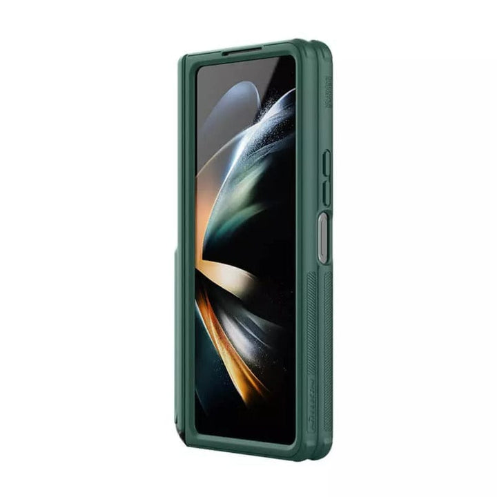 FRATO Fold 5 Collection Samsung Galaxy Z Fold 5 Nillkin Frost Shield With Stand and S Pen Slot Case Cover GREEN