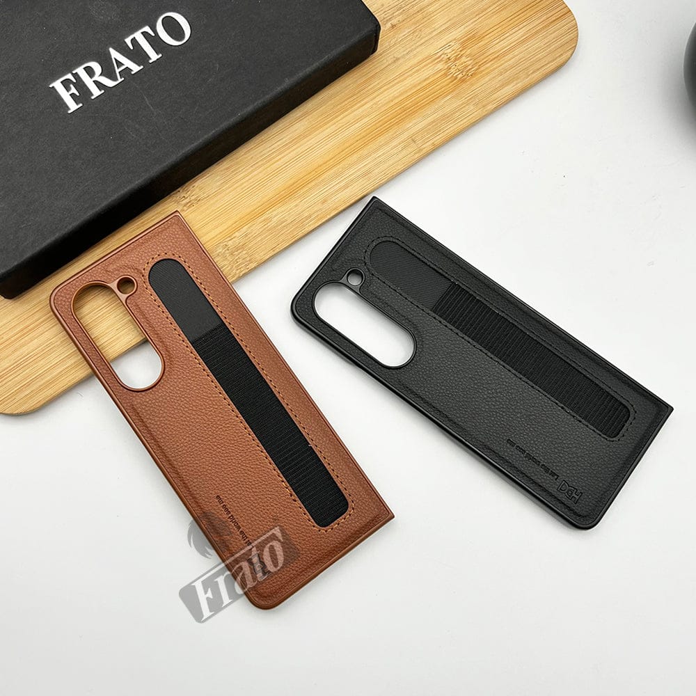FRATO Fold 5 Collection Samsung Galaxy Z Fold 5 PU Leather Case Cover With S Pen Slot