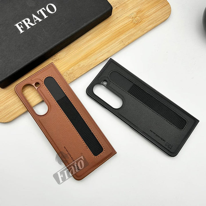 FRATO Fold 5 Collection Samsung Galaxy Z Fold 5 PU Leather Case Cover With S Pen Slot