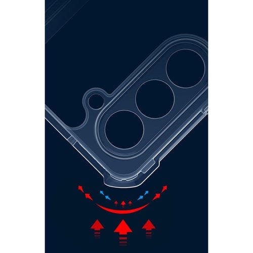FRATO Fold 5 Collection Samsung Galaxy Z Fold 5 Shockproof Airbags Bumper Transparent Back Front Screen Protector Case Cover(Black)
