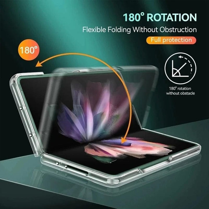 FRATO Fold 5 Collection Samsung Galaxy Z Fold 5 Transparent Cristal Hard Shell Cover Case