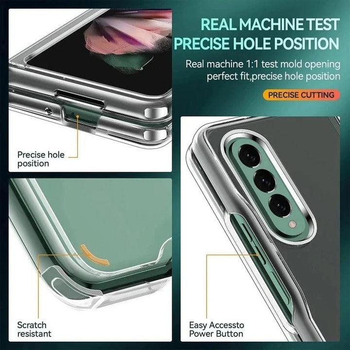FRATO Fold 5 Collection Samsung Galaxy Z Fold 5 Transparent Cristal Hard Shell Cover Case