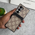 Samsung Galaxy Z Fold 6 Luxury Brand Leather Card Holder Case Cover