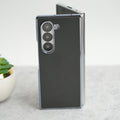 Samsung Galaxy Z Fold 7 Glossy Chrome Plated PU Leather Skin Case Cover