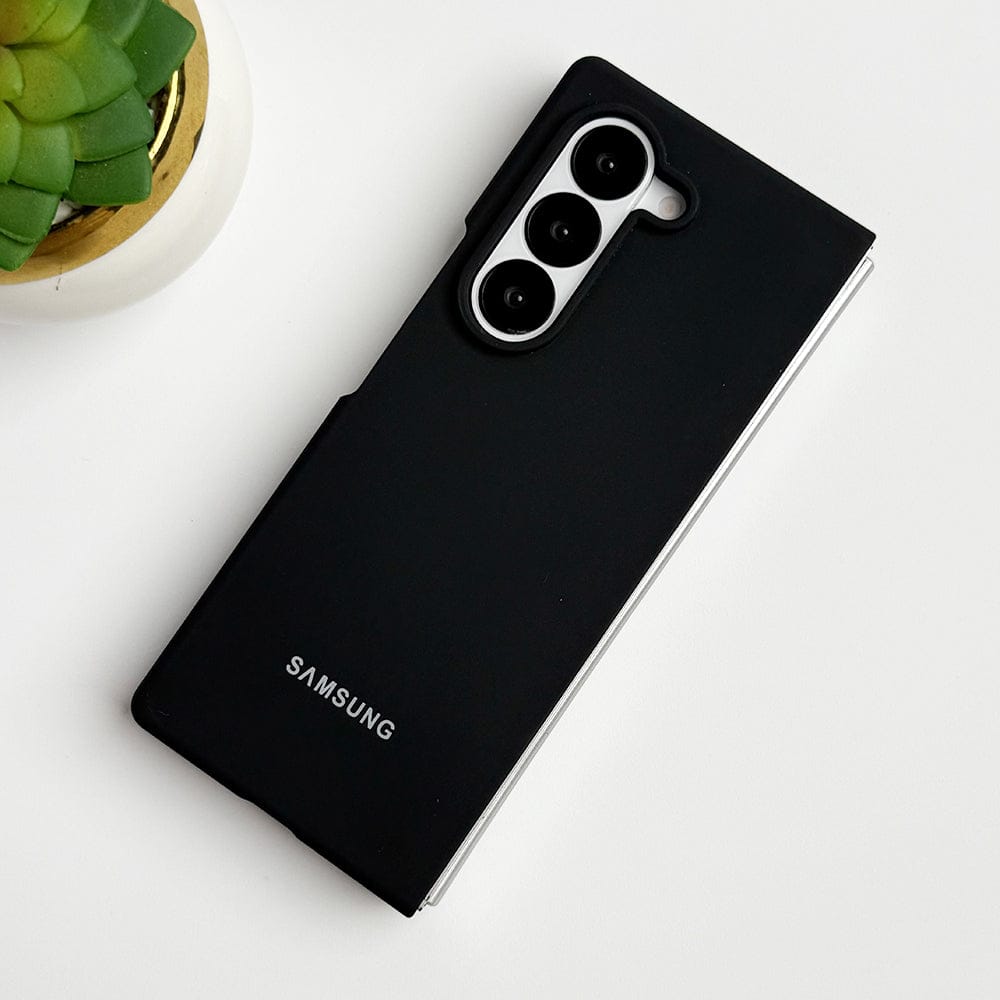 FRATO Fold 6 Collection Black Samsung Galaxy Z Fold 6 Smooth Premium Silicone Cover