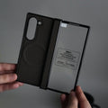 Galaxy Z Fold 6 Carbon Design MagSafe Cover | Hinge Protection | Front Glass Case
