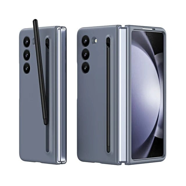FRATO Fold 6 Collection Dark Grey Samsung Galaxy Z Fold 6 Touch Pen Slim Pen Slot Ultra Thin PC Protective Phone Cover