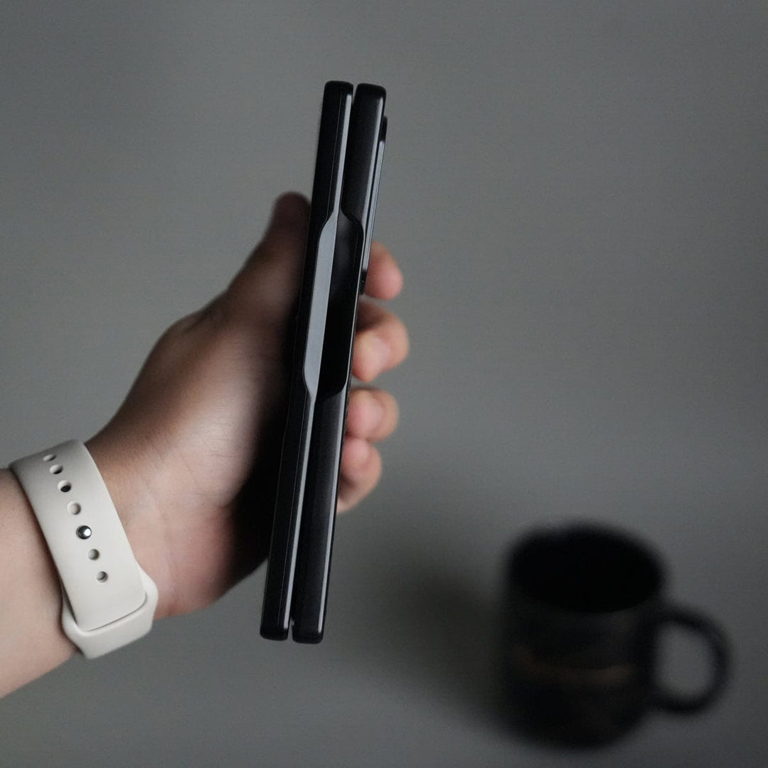 FRATO Fold 6 Collection Galaxy Z Fold 6 Carbon Design MagSafe Cover | Hinge Protection | Front Glass Case