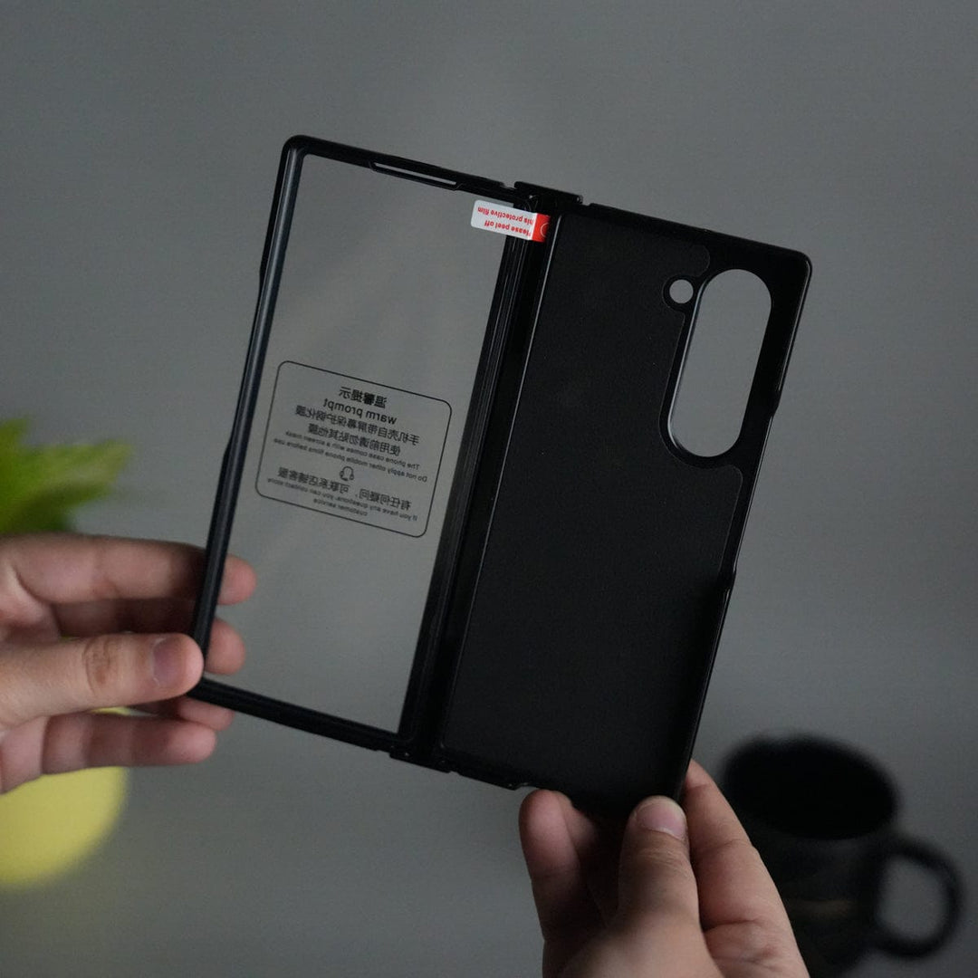 FRATO Fold 6 Collection Galaxy Z Fold 6 Carbon Design MagSafe Cover | Hinge Protection | Front Glass Case