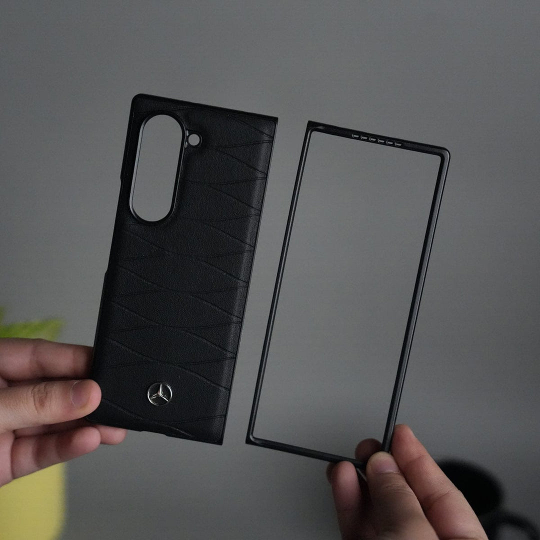 FRATO Fold 6 Collection Galaxy Z Fold 6 Merc Pattern PU Leather Case Cover