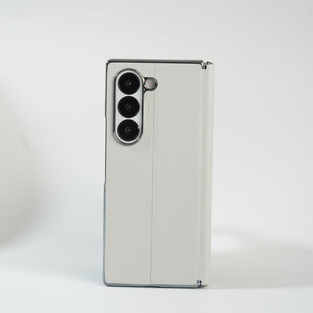 FRATO Fold 6 Collection Galaxy Z Fold 6 Premium Leather Middle Stitch Case | Slim Protective Cover