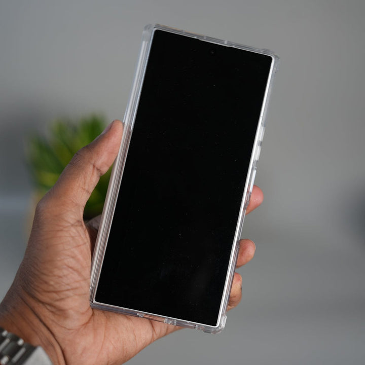 FRATO Fold 6 Collection Galaxy Z Fold 7 Transparent Case with Ring Stand | Clear Shockproof Cover