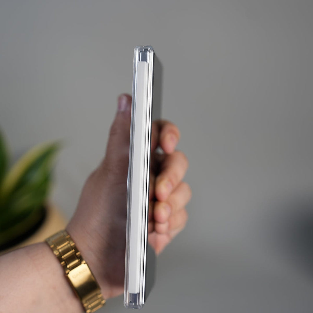 FRATO Fold 6 Collection Galaxy Z Fold 7 Transparent Case with Ring Stand | Clear Shockproof Cover