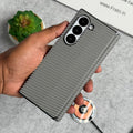 Samsung Galaxy Z Fold 5 Carbon Fiber Hinge Protection Case With Front Glass Protection