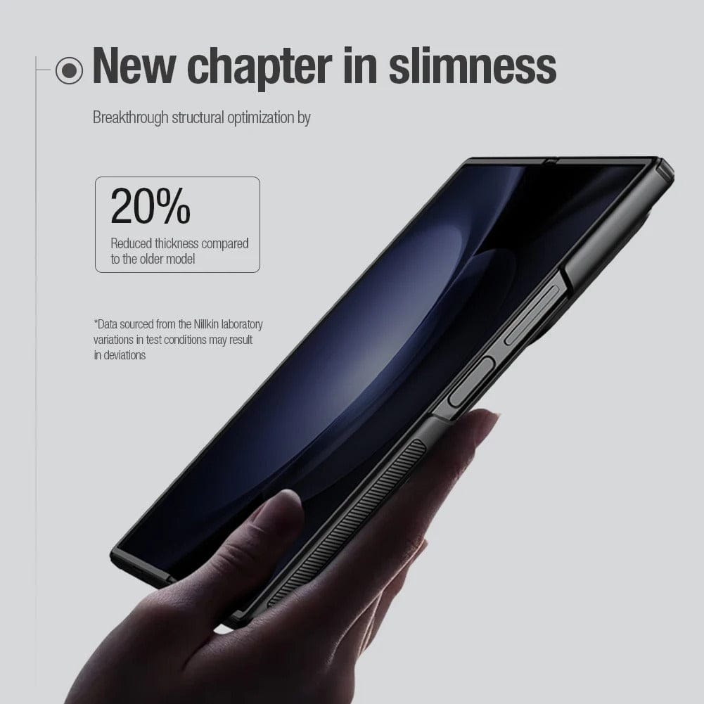 FRATO Fold 6 Collection Samsung Galaxy Z Fold 6 5G Nillkin Super Frosted Shield Folding Back Cover Black