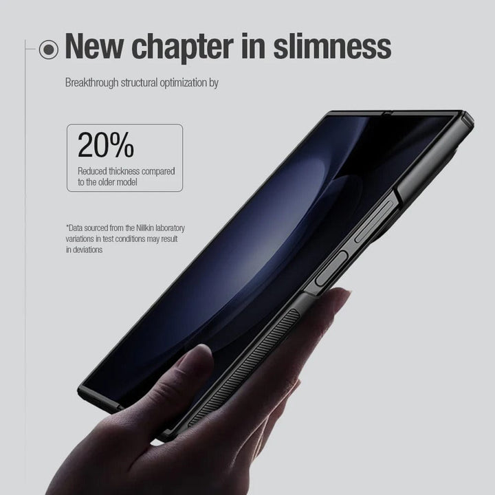 FRATO Fold 6 Collection Samsung Galaxy Z Fold 6 5G Nillkin Super Frosted Shield Folding Back Cover Black