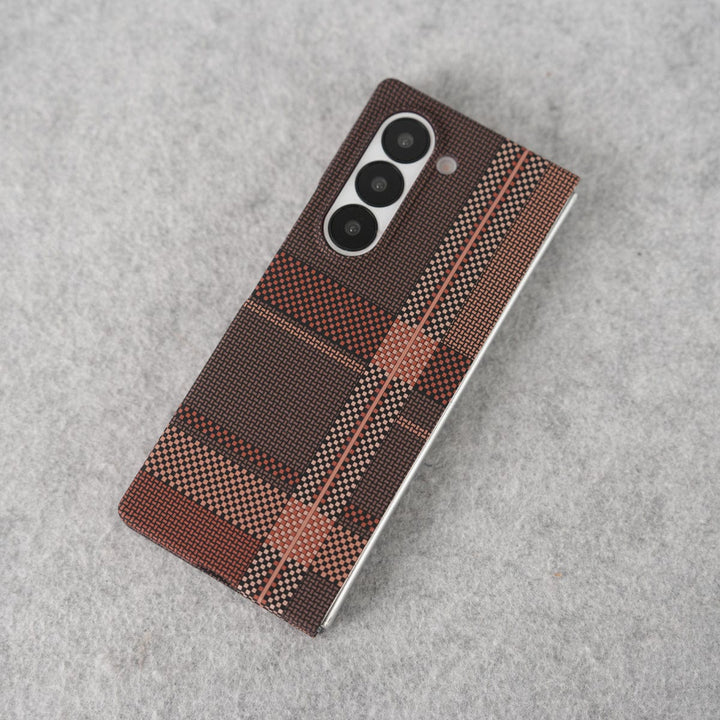 FRATO Fold 6 Collection Samsung Galaxy Z fold 6 Carbon Fiber Texture Aramid Design Hard Pc MagSafe Case Cover