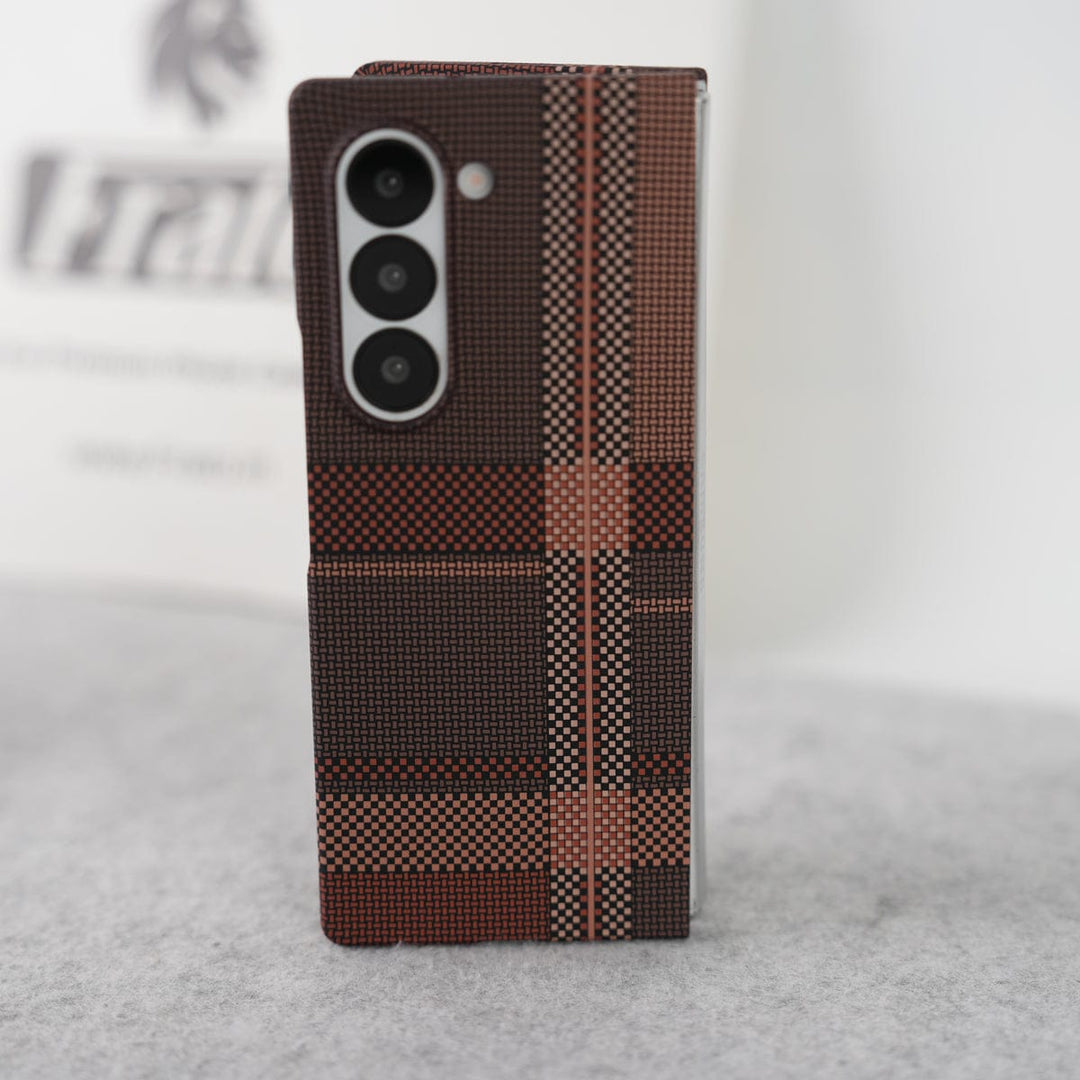 FRATO Fold 6 Collection Samsung Galaxy Z fold 6 Carbon Fiber Texture Aramid Design Hard Pc MagSafe Case Cover