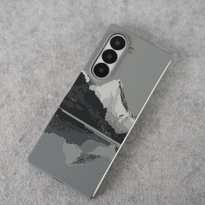 FRATO Fold 6 Collection Samsung Galaxy Z fold 6 Carbon Fiber Texture Aramid Design Hard Pc MagSafe Case Cover