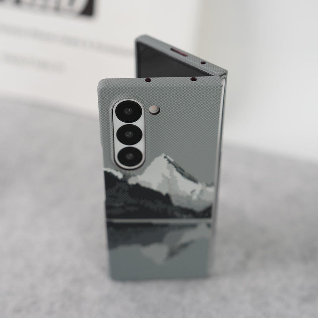 FRATO Fold 6 Collection Samsung Galaxy Z fold 6 Carbon Fiber Texture Aramid Design Hard Pc MagSafe Case Cover