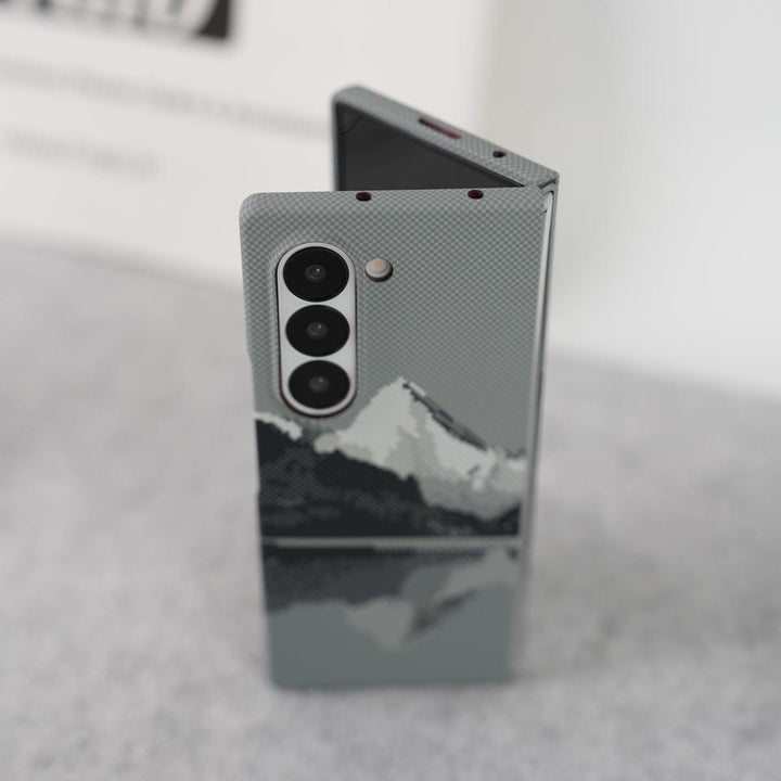 FRATO Fold 6 Collection Samsung Galaxy Z fold 6 Carbon Fiber Texture Aramid Design Hard Pc MagSafe Case Cover