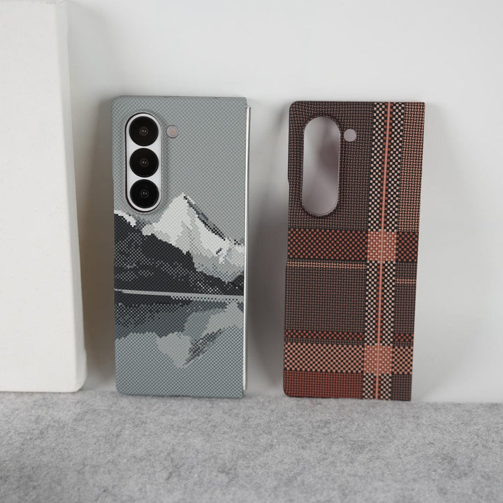 FRATO Fold 6 Collection Samsung Galaxy Z fold 6 Carbon Fiber Texture Aramid Design Hard Pc MagSafe Case Cover