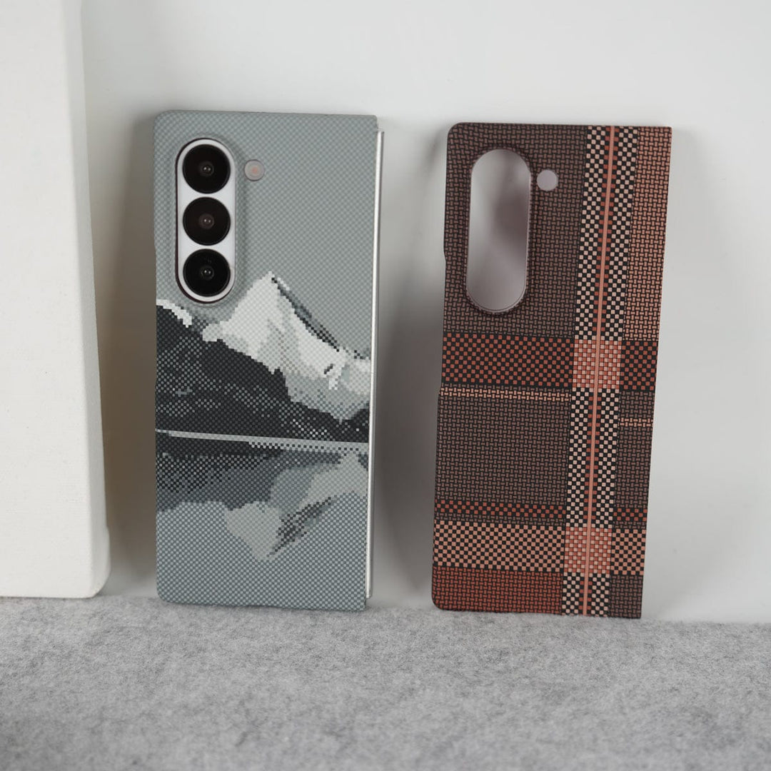 FRATO Fold 6 Collection Samsung Galaxy Z fold 6 Carbon Fiber Texture Aramid Design Hard Pc MagSafe Case Cover