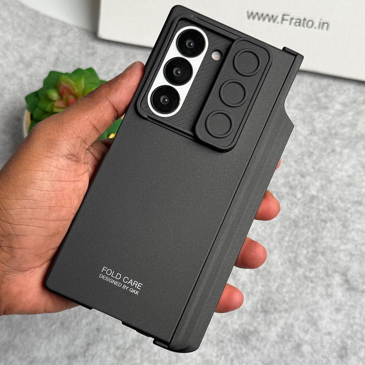 FRATO Fold 6 Collection Samsung Galaxy Z Fold 6 GKK Camera Protection Slider Magnetic Hinge Front Glass Protective Cover