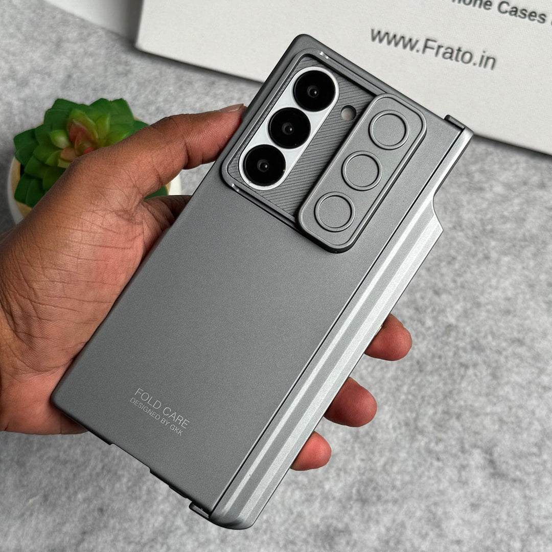 FRATO Fold 6 Collection Samsung Galaxy Z Fold 6 GKK Camera Protection Slider Magnetic Hinge Front Glass Protective Cover