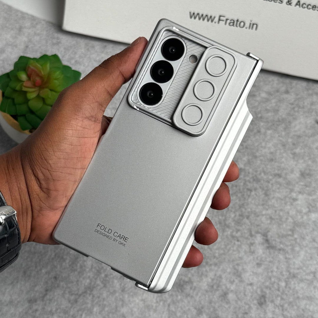 FRATO Fold 6 Collection Samsung Galaxy Z Fold 6 GKK Camera Protection Slider Magnetic Hinge Front Glass Protective Cover
