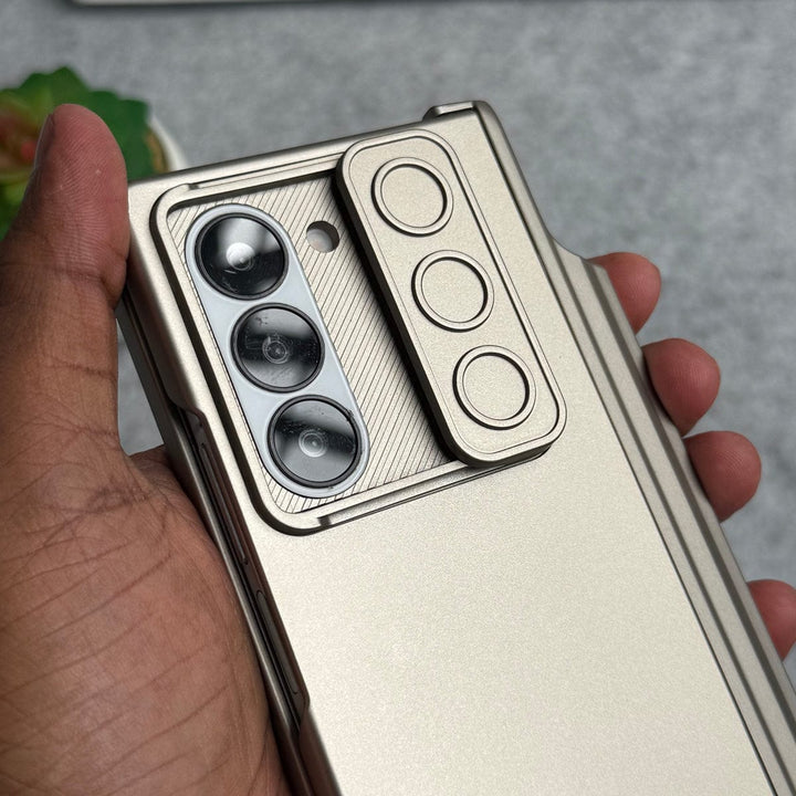 FRATO Fold 6 Collection Samsung Galaxy Z Fold 6 GKK Camera Protection Slider Magnetic Hinge Front Glass Protective Cover