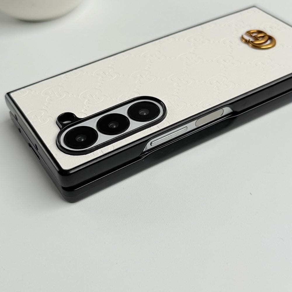 FRATO Fold 6 Collection Samsung Galaxy Z fold 6 Luxury GG Fashion Leather Brand Case Cover