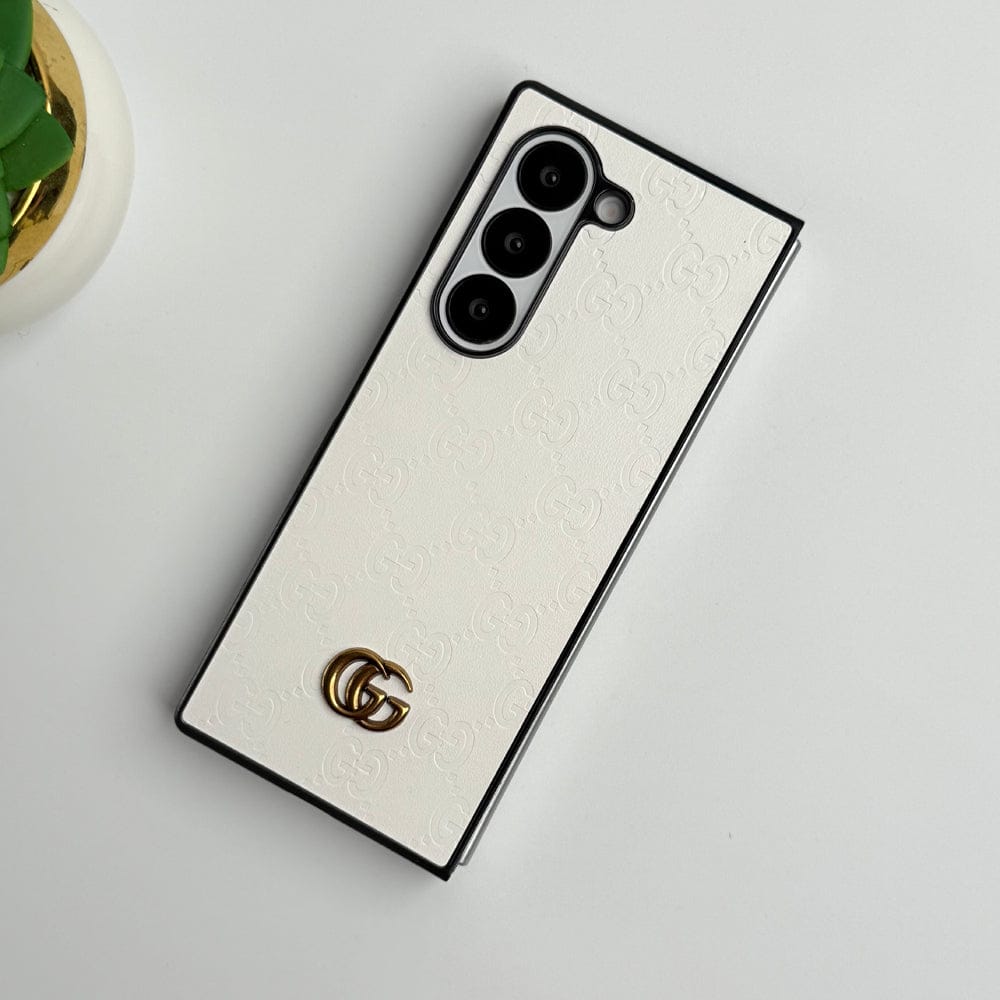 FRATO Fold 6 Collection Samsung Galaxy Z fold 6 Luxury GG Fashion Leather Brand Case Cover