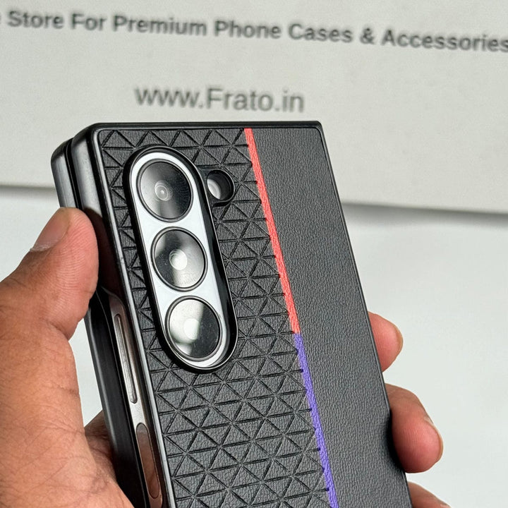 FRATO Fold 6 Collection Samsung Galaxy Z fold 6 M Performance Sports Car Logo dual Shade Design Case Cover