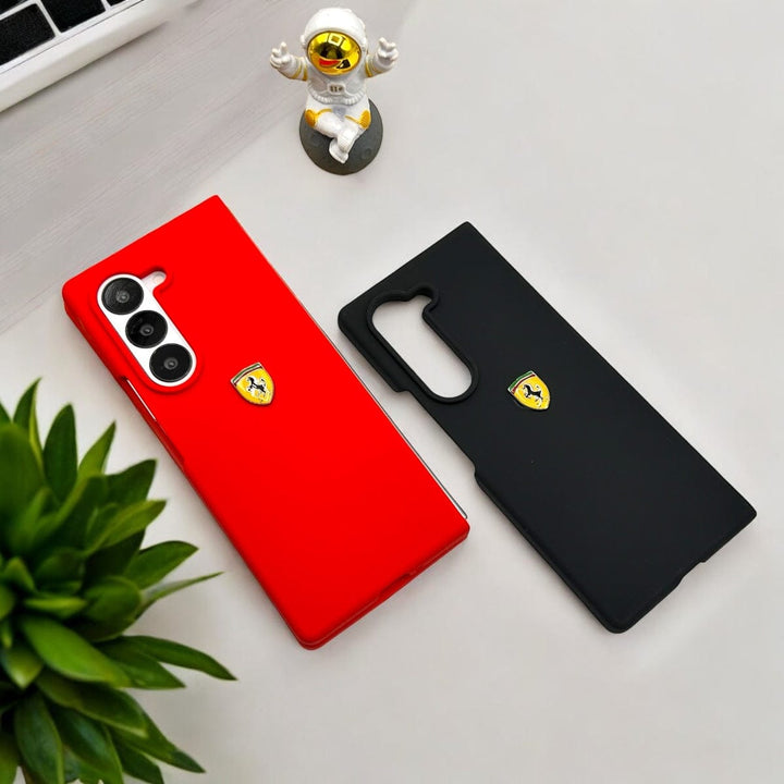 FRATO Fold 6 Collection Samsung Galaxy Z Fold 6 Matte Finish FR Sports Car Logo Design Case Cover