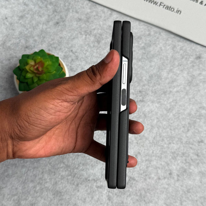 FRATO Fold 6 Collection Samsung Galaxy Z Fold 6 Metal S-Pen front Glass Protection Hinge Case Folding Cover