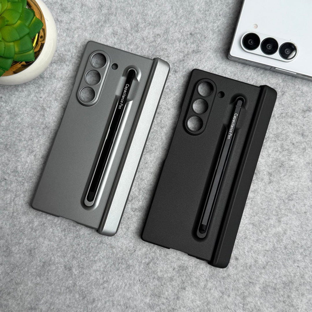 FRATO Fold 6 Collection Samsung Galaxy Z Fold 6 Metal S-Pen front Glass Protection Hinge Case Folding Cover