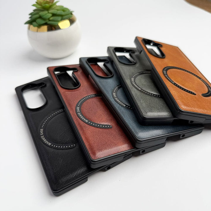 FRATO Fold 6 Collection Samsung Galaxy Z Fold 6 MS Ring PU Leather Cover