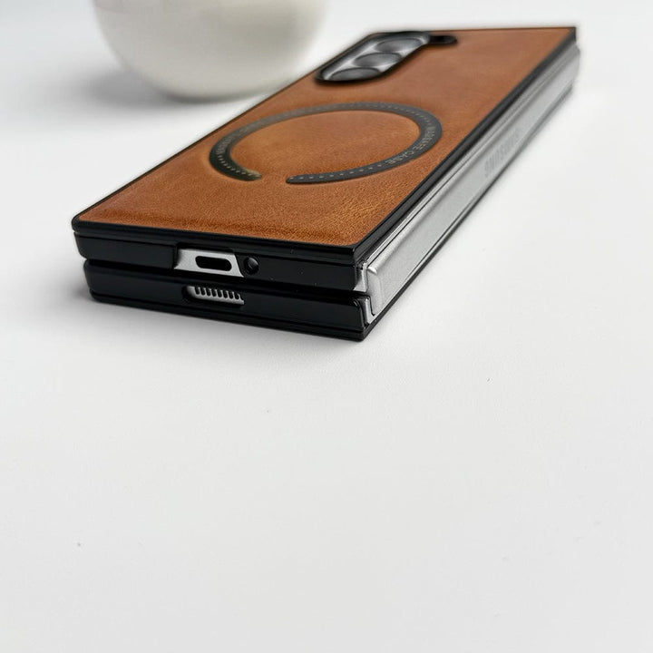 FRATO Fold 6 Collection Samsung Galaxy Z Fold 6 MS Ring PU Leather Cover