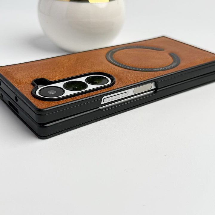 FRATO Fold 6 Collection Samsung Galaxy Z Fold 6 MS Ring PU Leather Cover