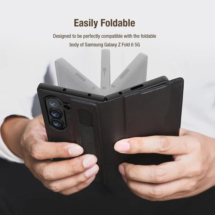 FRATO Fold 6 Collection Samsung Galaxy Z Fold 6 Nillkin Aoge Leather Cover Case Cover