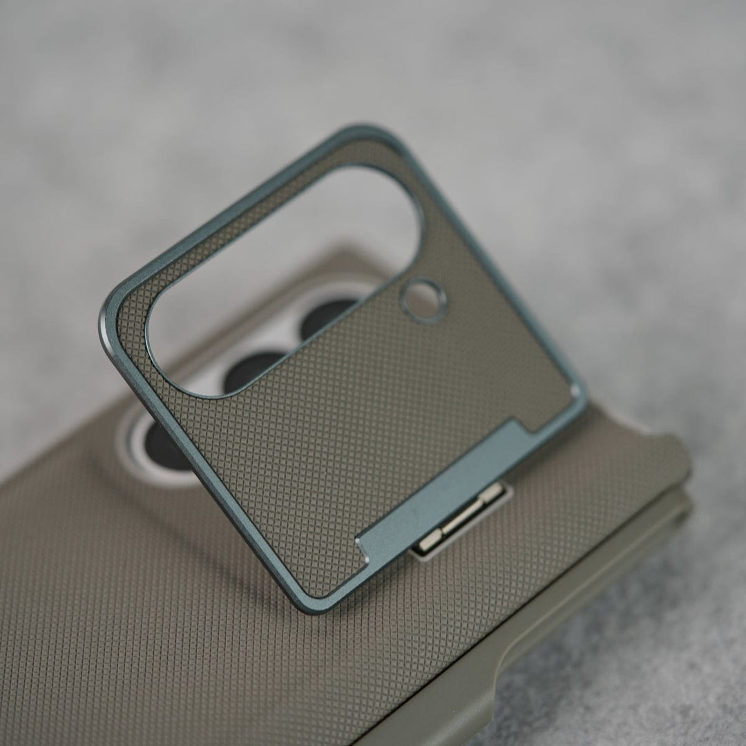 FRATO Fold 6 Collection Samsung Galaxy Z Fold 6 Premium Leather Textured Flip Case with Metal Kick Stand Cover
