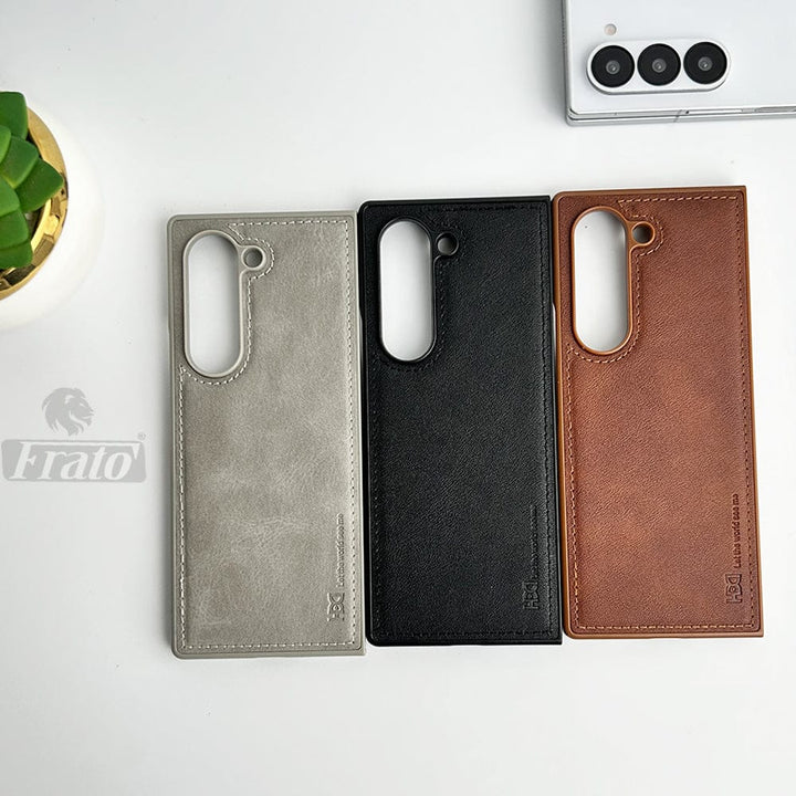 FRATO Fold 6 Collection Samsung Galaxy Z Fold 6 PU Leather Case Cover
