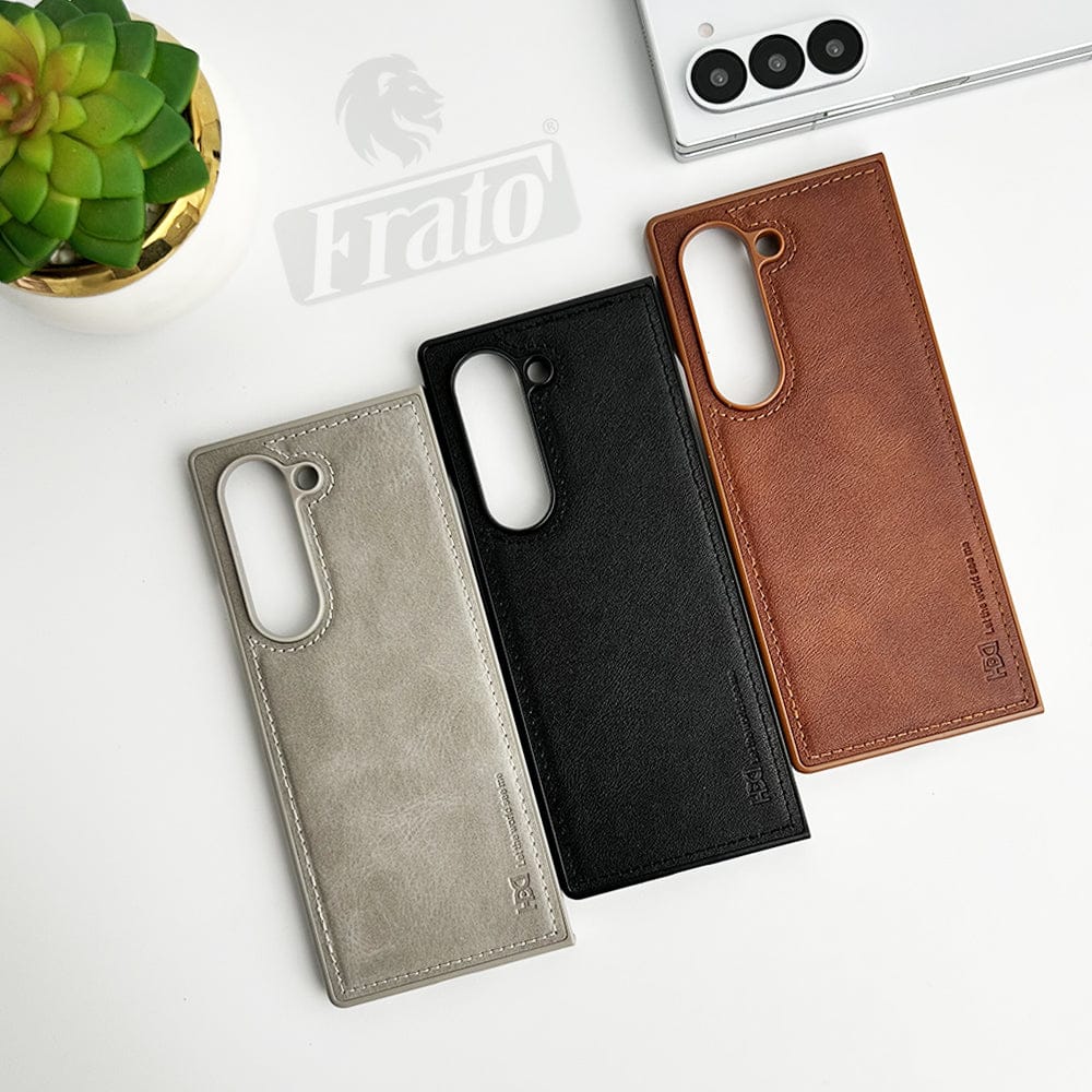 FRATO Fold 6 Collection Samsung Galaxy Z Fold 6 PU Leather Case Cover